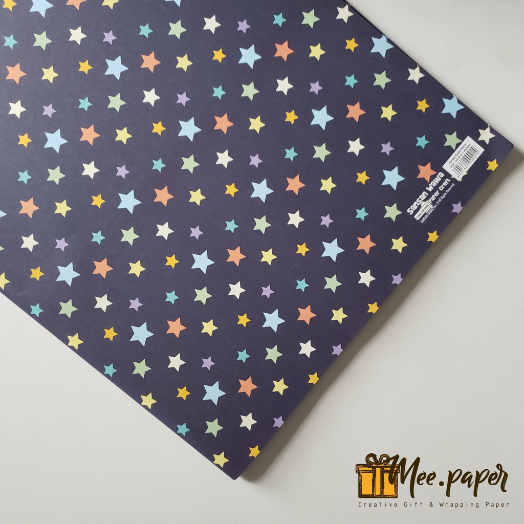 Jual Kertas Kado Sansan Wawa Motif Drak Star Bungkus Wrapping Paper Shopee Indonesia