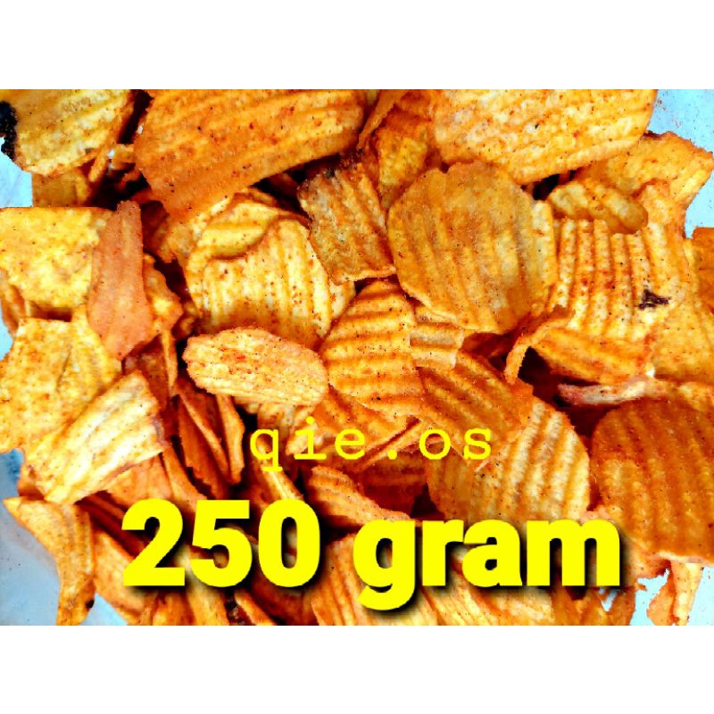 

keripik talas geprek talas pedas 250 gram