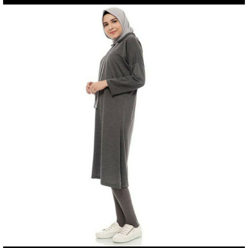 Mybamus Rivera Hoodie Tunic Dark Grey Misty