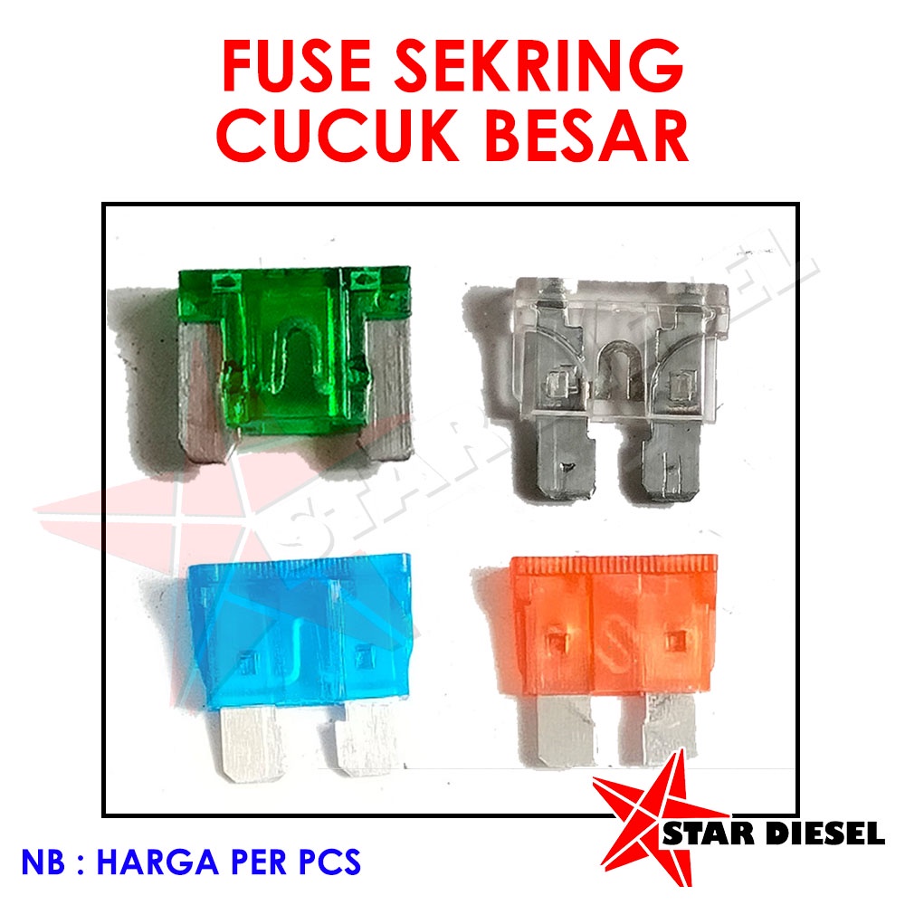 FUSE SEKRING FUSES CUCUK BESAR SEKRING TANCAP BESAR 10A - 30A