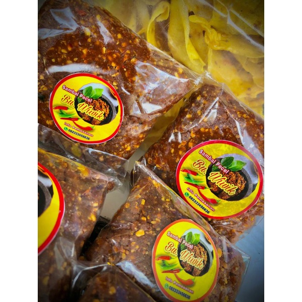 

Sambel Pecel Bu Wiwik 100gr/200gr/1 kg Pedes or Original Maknyusss polll