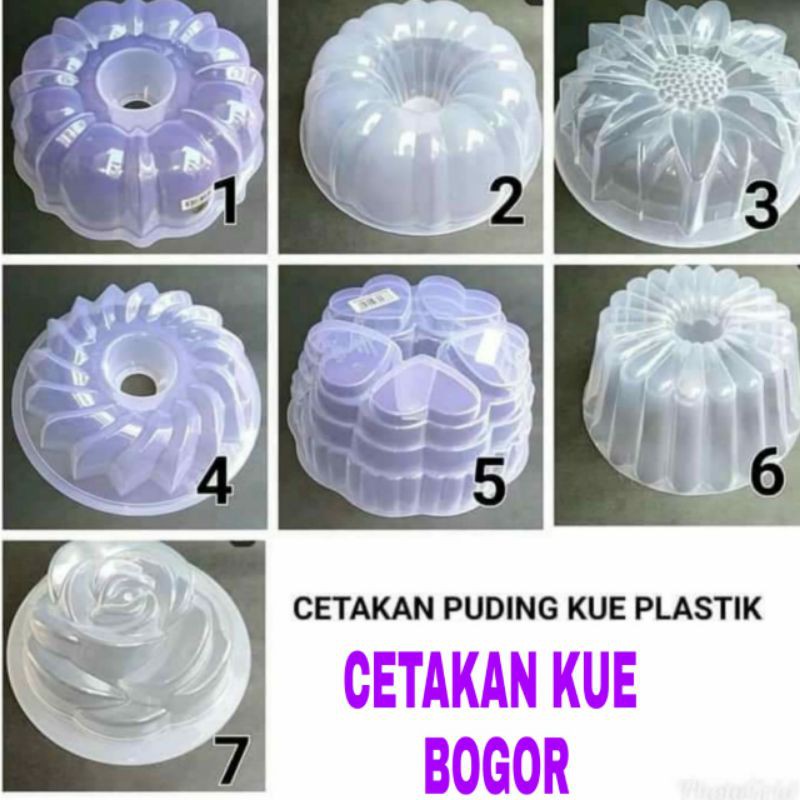 Cetakan Puding Plastik Aneka motif/Loyang puding Agar agar Gelombang Hati