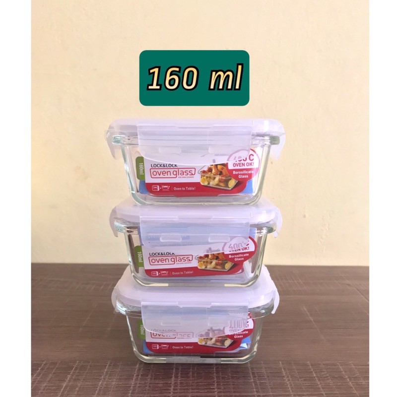 Lock n Lock Baby Food Container Set 3 PCS Borosilicate