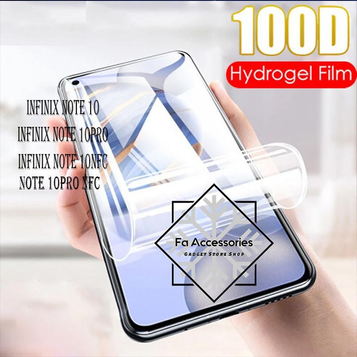 FA ANTI GORES JELLY HYDROGEL INFINIX NOTE 10 10PRO 10NFC 11 11S 11PRO 11NFC 12 12i i S PRO VIP NFC 2022 2023 FULL SCREEN PROTECTOR SHOCK LITE