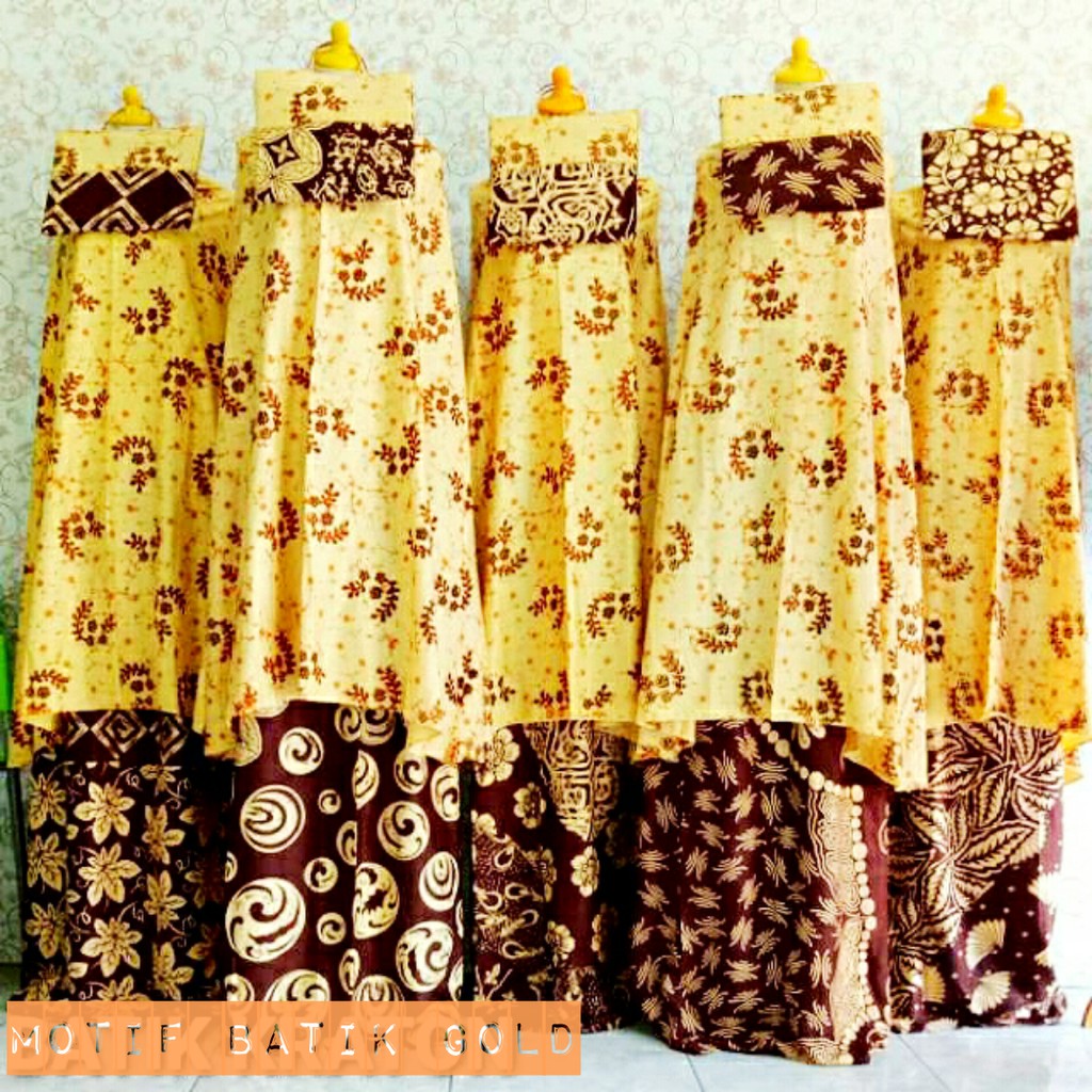 Mukena Gold Bahan Tebal Adem dan Nyaman motif Elegan Ukuran Standart