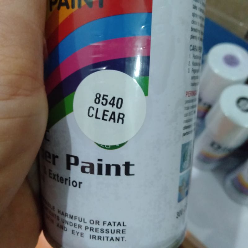 cat semprot pilok pilox diton clear 8540 300cc bening clear pernis 300cc