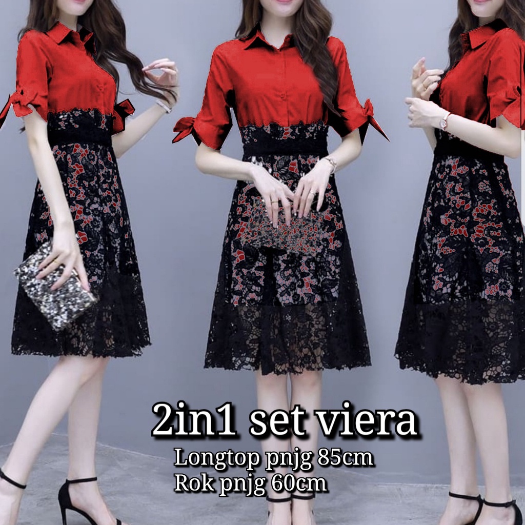 JYACOLEECTION-SET DRESS NATAL-STELAN ROK NATAL-STELAN DRESS TERBARU