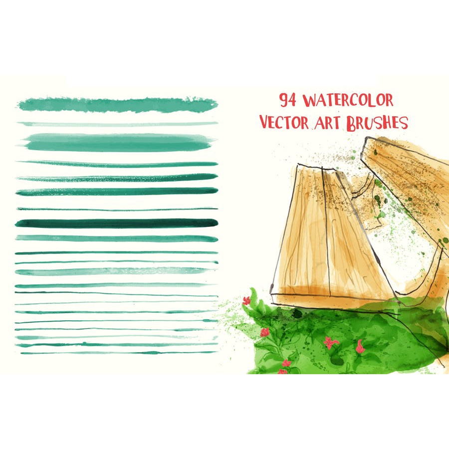 Watercolor Vector Art Brushes