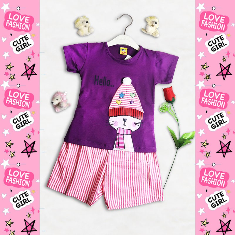 SETELAN BAJU ANAK PEREMPUAN/STELAN MURAH CEWEK 1-3 TAHUN