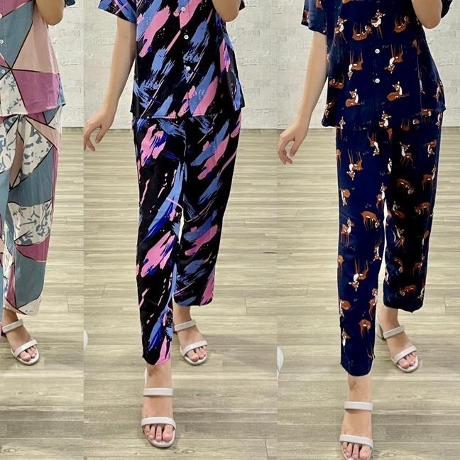 ○ Piyama Rayon Set / Set Piyama Rayon Panjang / Piyama Panjang Rayon / Stelan Rayon / Rayon Set ❅