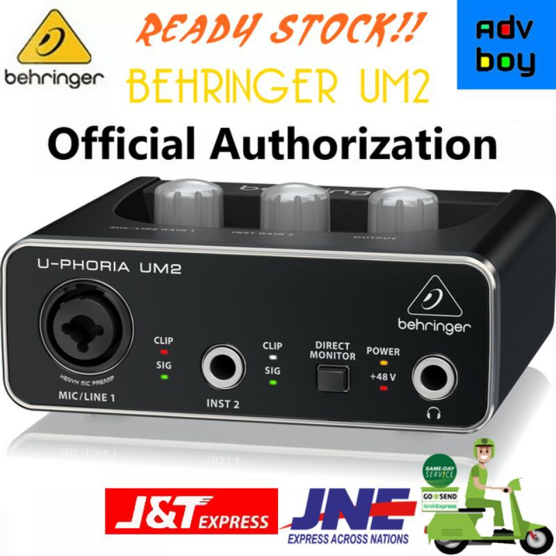 BEHRINGER UM2 Soundcard Behringer UM2 Uphoria USB Audio Interface with
XENYX Mic PreAmp