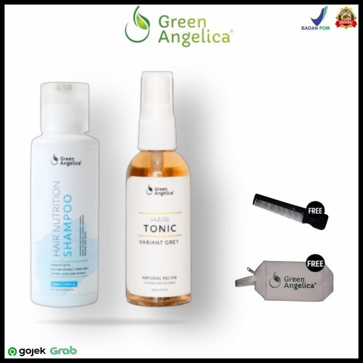 Tonic Anti Uban Dan Shampo Green Angelica Mengatasi Masalah Uban