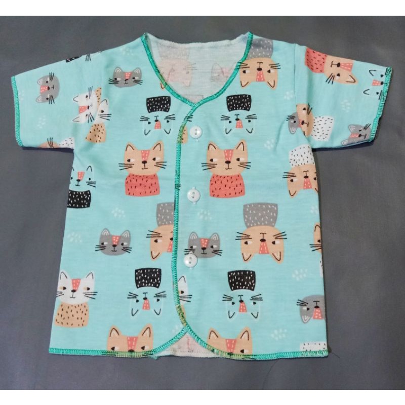 Baju Bayi Pendek Y-Lin SNI Size New Born 100% Katun Halus Atasan Bayi Baru Lahir Lengan Pendek SNI Y-Lin-4