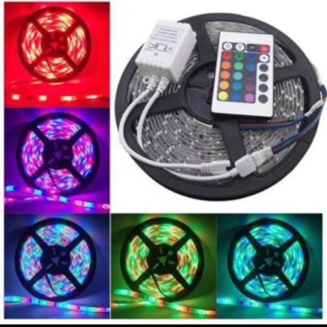 Led strip rgb warna warni 2835 lampu led strip rgb ip44 waterproof 2835