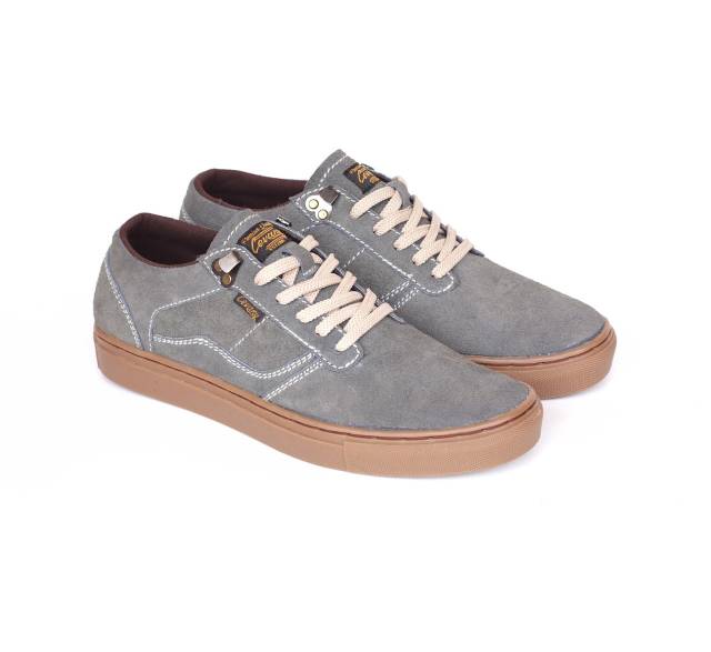 Sepatu Lokal Shoes Local Pride Cevany Gordon Low Cut Grey Gum