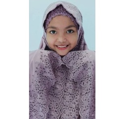 Mukena Anak Fatimah Umur (6-12) Mukenah Anak Putih Bordir Premium