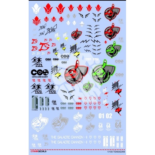 TEKKADAN PRE CUT WATERDECAL