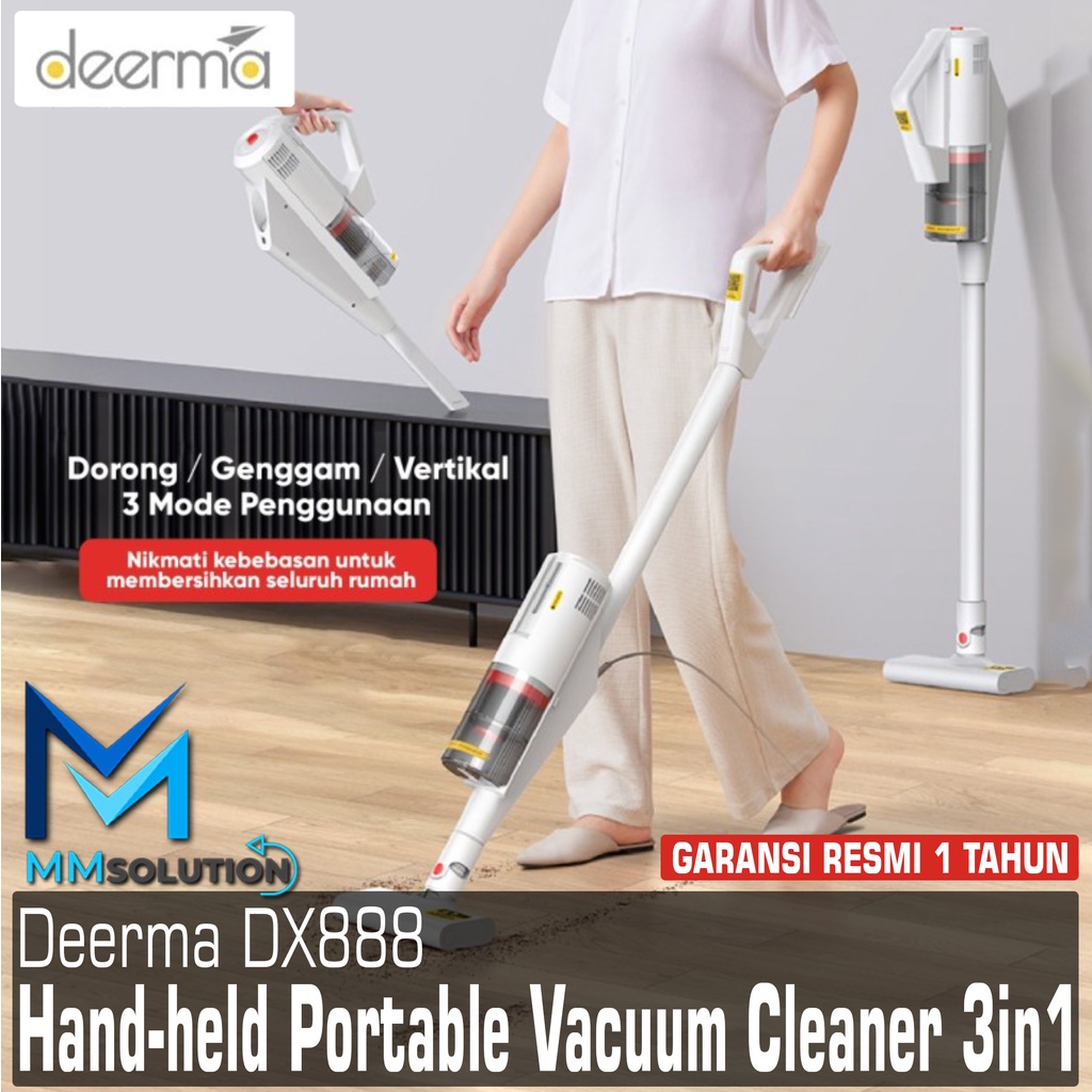 DEERMA DX888 Handheld Vacuum Cleaner Lightweight Design Penyedot Debu