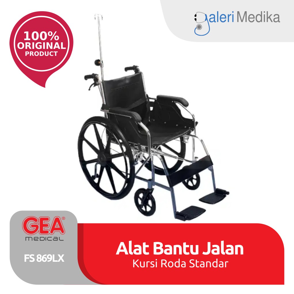 Kursi Roda Standar Aluminium GEA FS869LX / FS 869 LX / FS-869LX