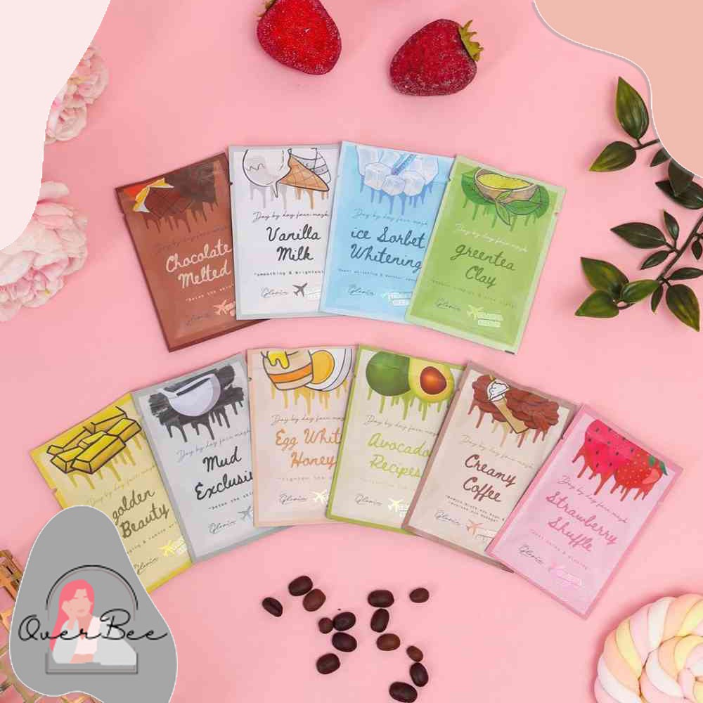 OVERBEE - Masker Bubuk Organik Lea Gloria 10Gr Travel Size 1 Kg Muat 100Pcs Original | KOS003