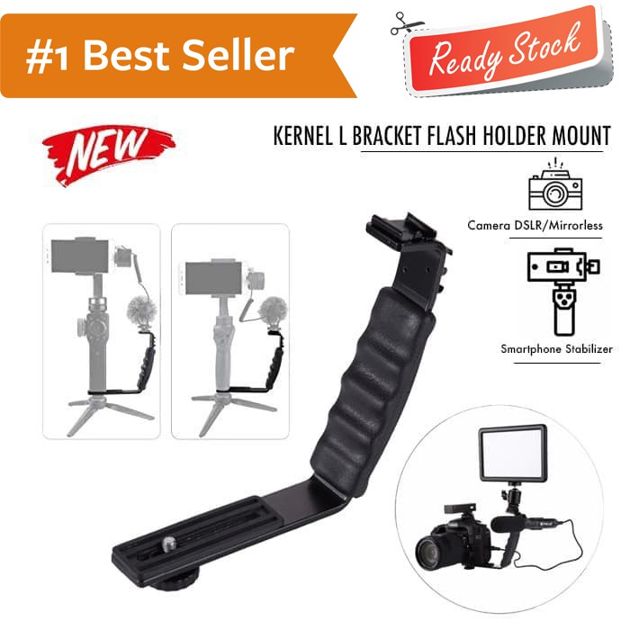 Kernel L Bracket Flash Light Adjustable Holder Mount for DSLR Camera Aksesoris Kamera