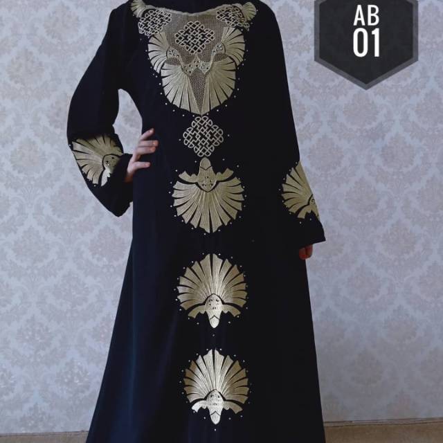 Gamis abaya jet black