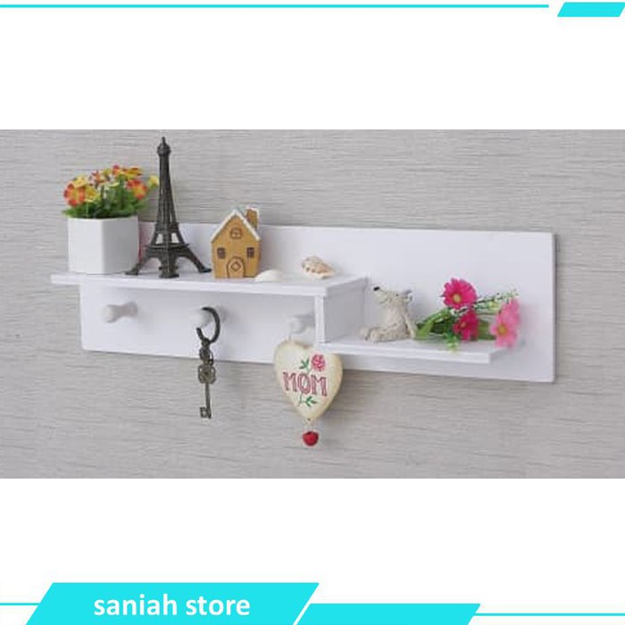 Rak dinding vintage MINIMALIS (3buah hook gantungan) Rak Gantung Rak Dekorasi Ruangan Rak serbagua