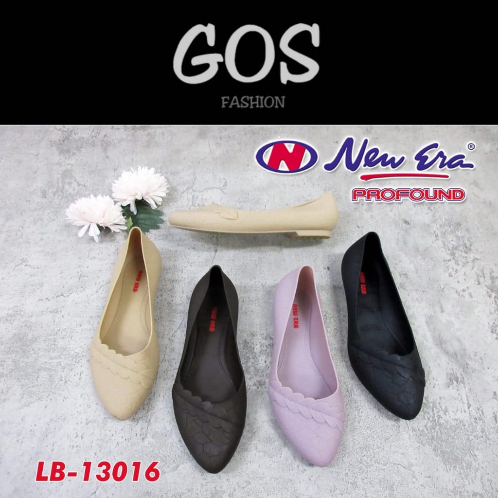 gof NEW ERA LB 13016 Sepatu Jelly Wanita Sepatu Kerja Sendal Wanita Wedges Selop Karet Jelly