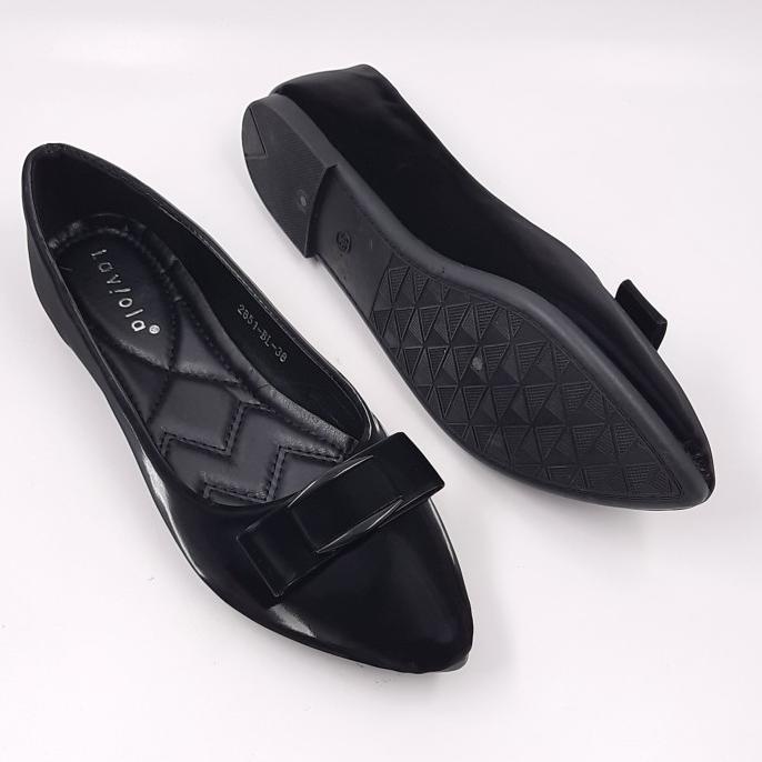 Laviola Shoes - Laviola Flat Shoes - 2851 LSF - BLACK Termurah