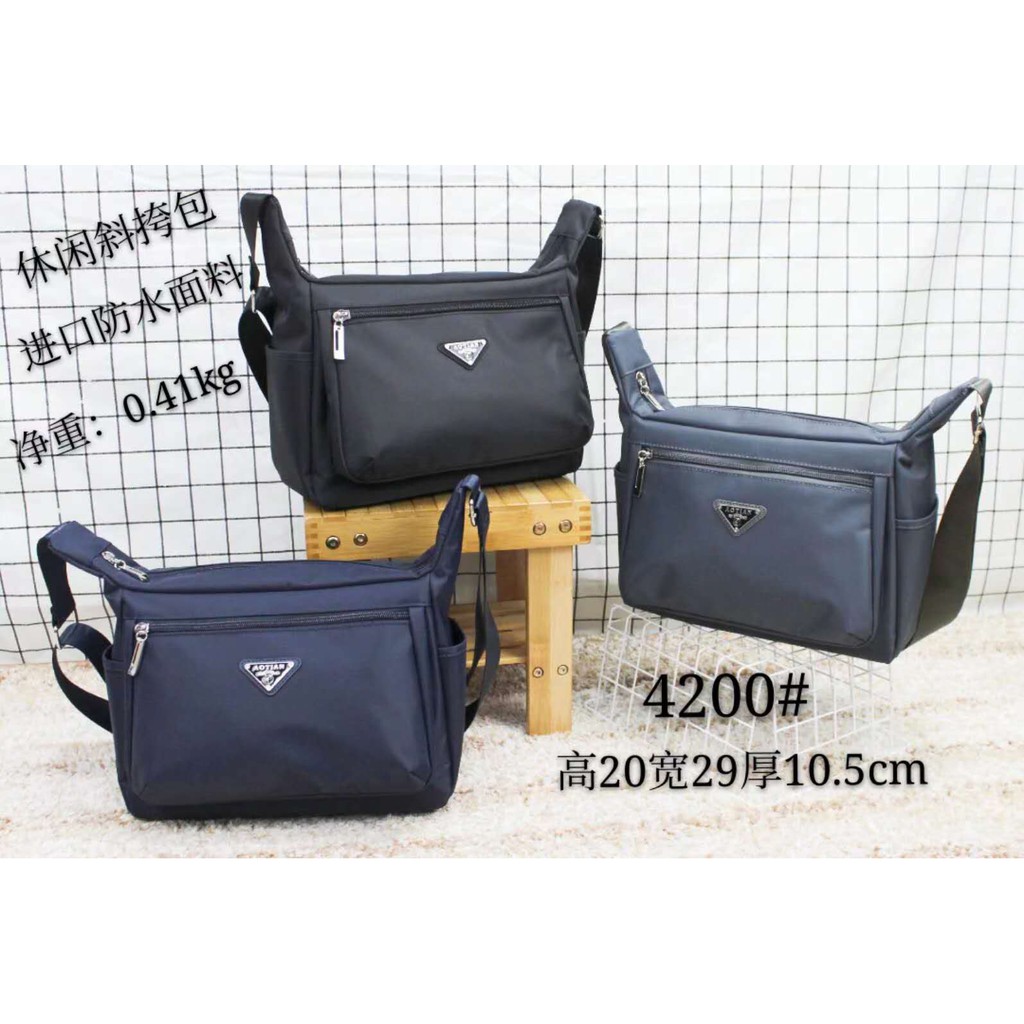 Tas Wanita Pria Import Selempang AOTIAN AT4200 4200 Parasut Kualitas Super High Quality Brand Impor