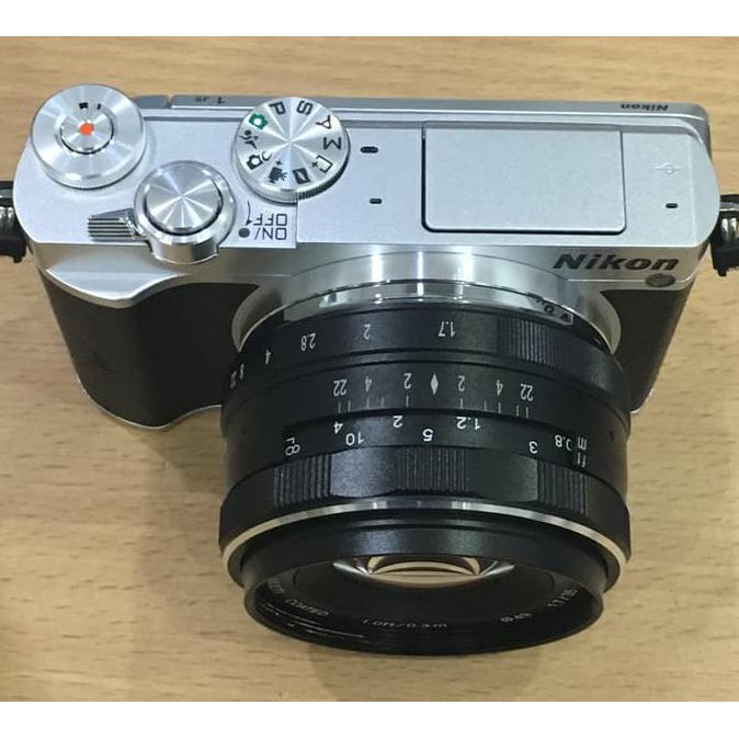 Promo Premium Meike Lens Mk-35Mm F-1.7 Manual Focus For Nikon 1-Mount-Nikon J5/J3/J1 Murah