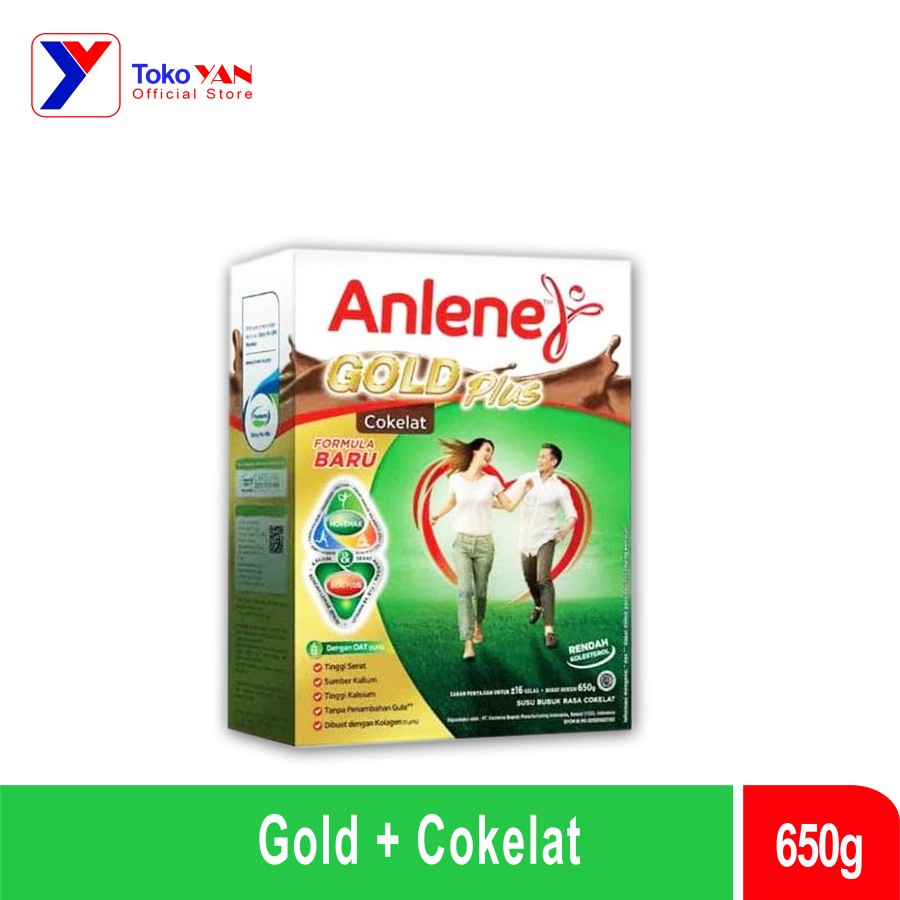 

Anlene Gold Plus Rasa Coklat 650gr | Susu Lansia