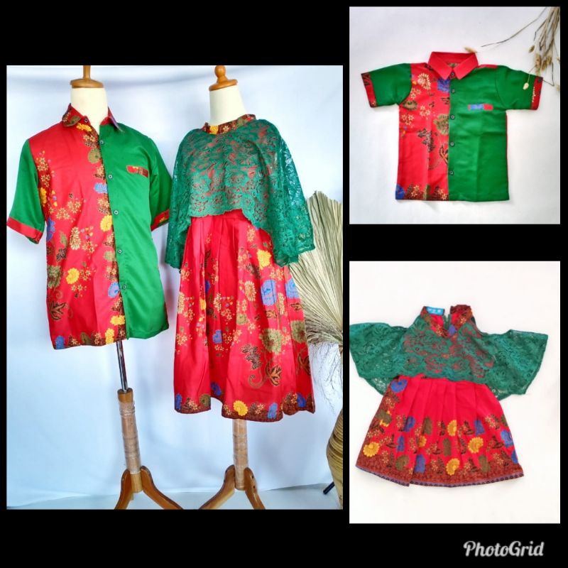 Ethnickidswear Baju Seragam Keluarga Family Set Couple Keluarga Batik Couple Baju Natal Baju Imlek /