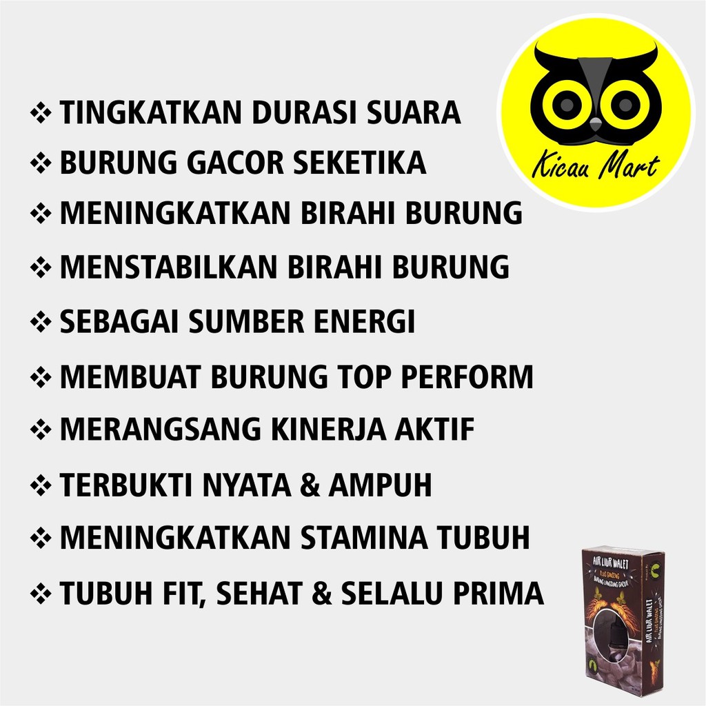 VITAMIN OBAT PENGGACOR BURUNG MURAI KACER LOVEBIRD PLECI AIR LIUR WALET SEMPATI GACOR KONSLET BCVSW