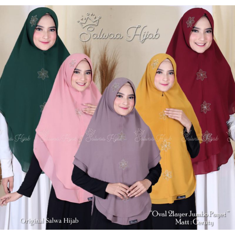 TERBARU KIMAR OVAL 2LYAR JUMBO PAYET BUNGA/HIJAB OVAL 2LYAR JUMBO PAYET BUNGA/KERUDUNG OVAL 2LYAR JUMBO PAYET BUNGA