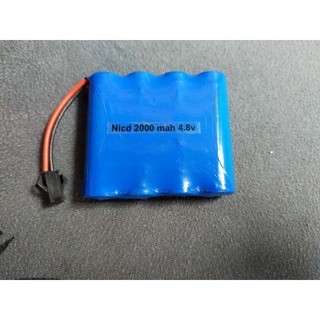 Batrai Rakit AA NICD 2000mah 4,8V Soket Hitam Buat Mainan Mobil Remote Control