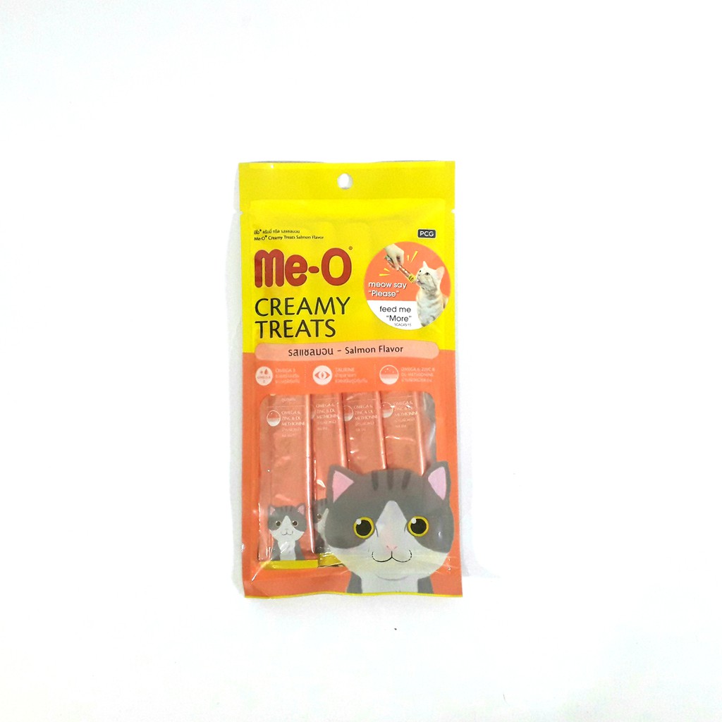 MeO CREAMY TREATS SALMON Snack Kucing Pack