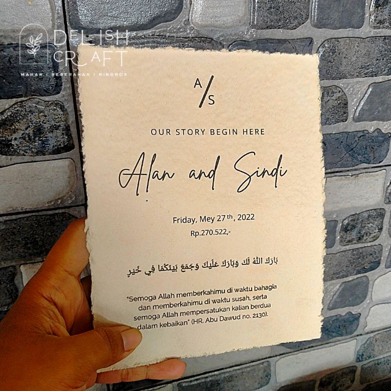 

(Ready) kertas daur ulang print bahan mahar