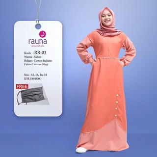  Gamis  remaja rauna rr 01 02 03 04 Gamis  tanggung  