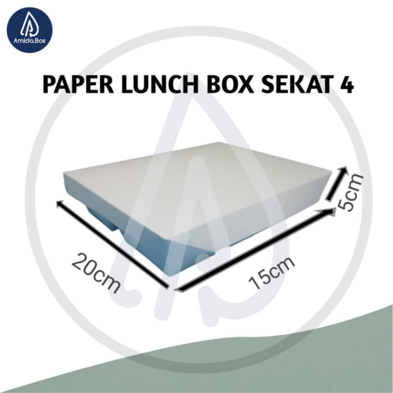 

Paper Lunch Box 4 Sekat