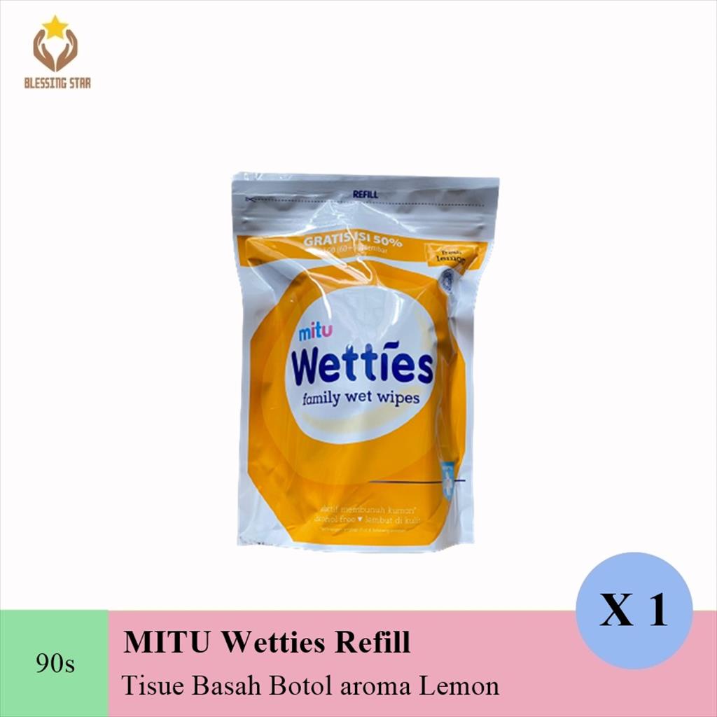 Mitu Wetties Refill 90s Tisue basah antiseptic