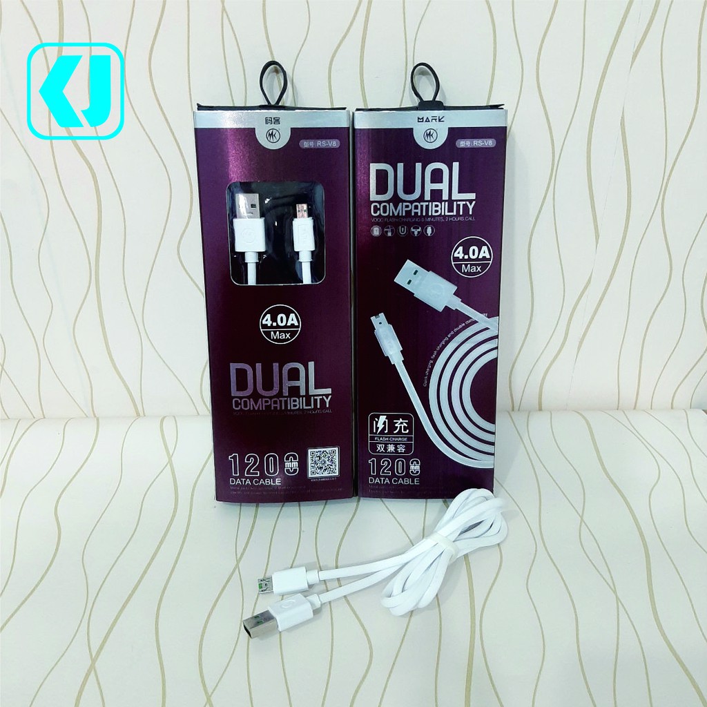 Kabel Data Micro Dual Compatibility Fast Charging  Merk Mark