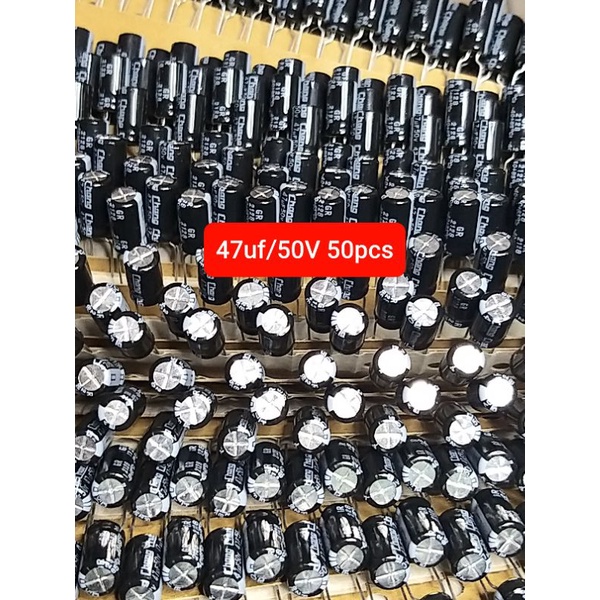 Elco 47uf 50v Kualitas Terbaik 50pcs