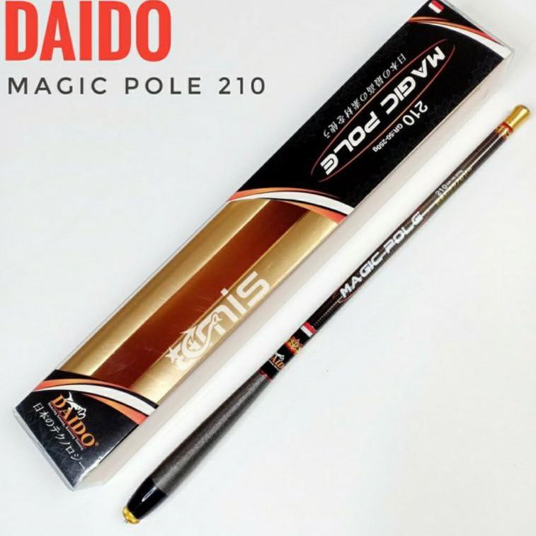 Jv5CodeDISKON MURAH Tegek / Walesan DAIDO Magic Pole 210CM/210 | Ruas Pendek | Full Carbon(paling la