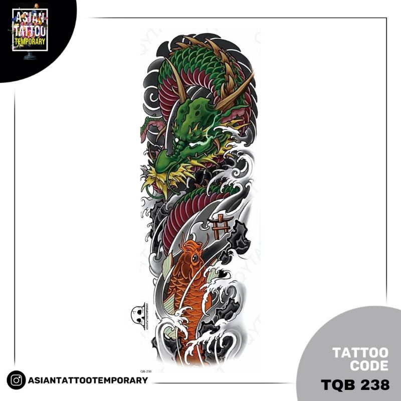 DESIGN TATTO TERBARU FULL ARM /ASIANTATTOO ASIA temporer tato ORIGINAL