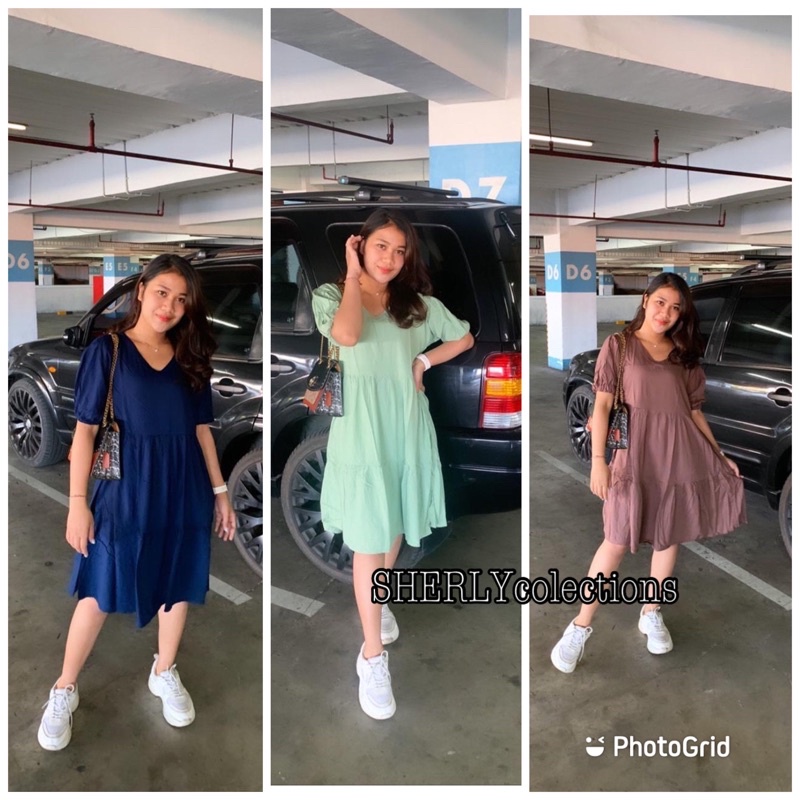 SHORT DRES KOREAN TUNIK 2 DARA POLOS