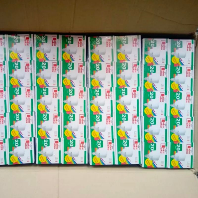 Lampu led kapsul laku laku 20 watt paket isi 10 pcs,bohlam led cahaya putih terang|lampu neon led le