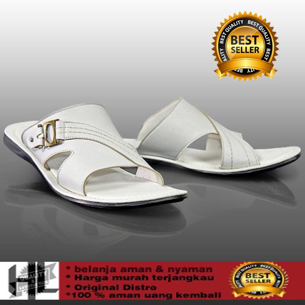 PROMO sendal laki laki sendal kulit murah sandal casual pria kulit putih