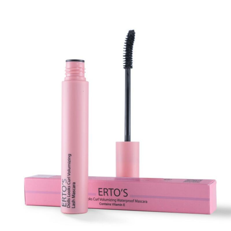 ✨ AKU MURAH ✨ERTOS Dolls Looks Curl Volumizing Waterproof Mascara 10ml BPOM