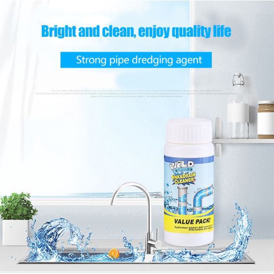 SERBUK ANTI SUMBAT SINK &amp; DRAIN CLEANER TOILET DAN WASTAFEL TORNADO